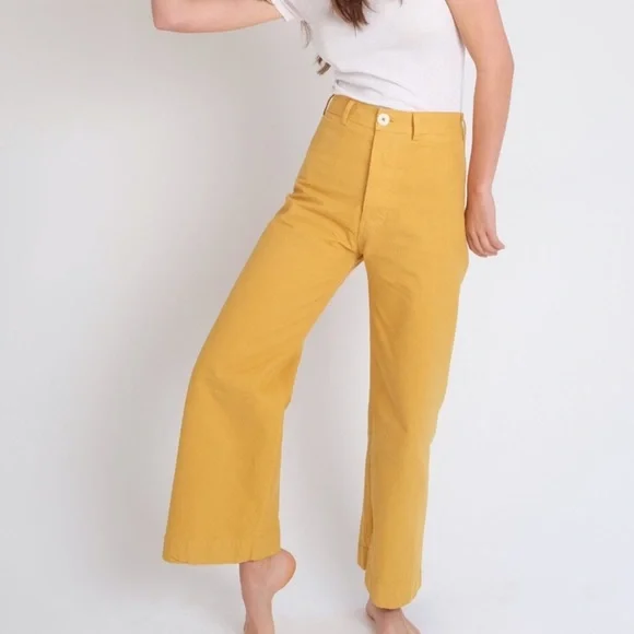 Jesse Kamm sailor pants in Caribbean gold - Picture 10 of 13